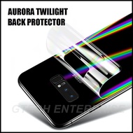 For Samsung Galaxy S7 Edge Note 10 S9 S10 Plus S10e AURORA Twilight 3D Back Sticker Protector