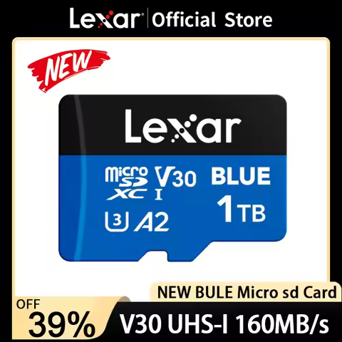 Lexar BLUE Memory Cards 160MB/s Micro SD Card 256GB 512GB 1TB SDXC UHS-I A2 V30 4K TF Card for Phone