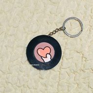 Heart Beat Vinyl NFC Keychain