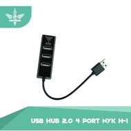 USB HUB 2.0 4 PORT NYK H-01 - 4 USB Ports - Hi-Speed - Support 2X1TB