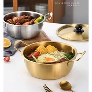[4PCS] KOREA STYLE GOLD NOODLE POT / PERIUK RAMEN EMAS
