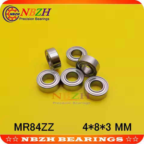 NBZH Free Shipping 10 PCS MR84ZZ MR84-2RS SMR84ZZ SMR84-2RS 4X8X3 mm Deep groove Ball Bearings MR84 