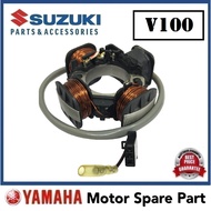 SUZUKI V100 STARTER COIL ASSY 0 FUEL MAGNET STARTOR BAWAH COIL API MAGNETO PLUG COIL CDI COIL  V 100