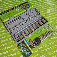 MATA Tool Set Package 27 Pcs Shock Wrench - Complete Wrench With Screwdriver Bits + L Wrench Set 9pc