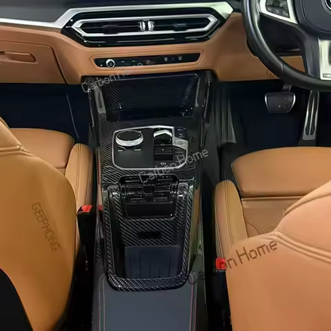 LHD & RHD CS CSL Style Dry Carbon Fiber Center Console Kits Interior Body Kit For BMW G8X M2 M3 M4 G