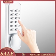 [Gedon] Mechanical Door Lock with Keypad Digital Door Knob Lock Waterproof Outdoor Gate