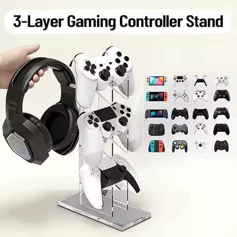 Gamepad and headphone display stand For Playstation 5 4 PS5 PS4 PS3 Dualsense Dualshock Switch Pro X
