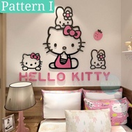 Hello kitty 3D acrylic DIY wallpaper sticker