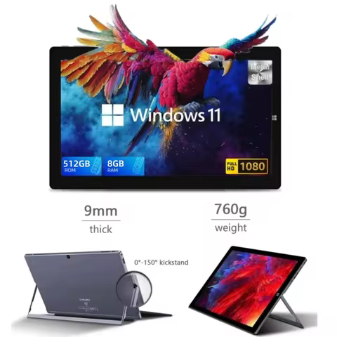 PAD1162 Tablet 11.6" Windows 11 Intel Celeron N4100 64-Bits LPDDR3 8GB RAM 512GB SSD ROM 1920 x 1080