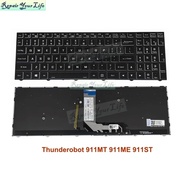 US Russian RGB Backlight Keyboard for Thunderobot 911MT 911ME 911ST 6-80-N15Z0-01D-1 6-80-N15Z1-01A-