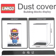 Acrylic Dust Cover Case for Linkgo Connection Blocks Display Box Auction Figure Plastic Building Toy