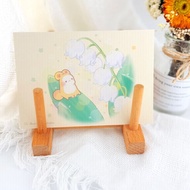 療癒系插畫卡片/明信片 - 禾姆鈴蘭花明信片 (萬用紙/收藏)