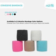 NU - FIT - Cohesive Bandages 5cm x 4.5M - Elastic Bandage - Wristape Elastic Bandage Adhesive Bandag