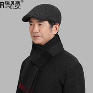 Old Man Hat Male Winter Middle-aged Elderly Man Winter Dad Grandpa Hat Old Man Protect Ear Cap