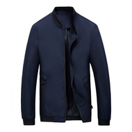 5 Colors Plus Size M-8XL Men Jacket Loose Bomber Jacket Fat Windproof m Fit 6XL/7XL/8XL