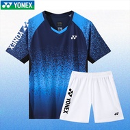 2025 New Yonex Badminton Uniform Yy Mens And Womens Quick-drying Tennis Uniform Short-sleeved Compet