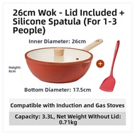CAROTE | Non-stick Mica Flat Bottom Wok