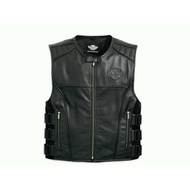 Genuine Leather Vest/Men's Vest/harley Davidson Leather Vest