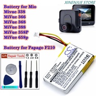 GPS Navigator Battery 3.7V/450mAh TPC402339 for Mio Mivue 338 / 358P / 658p / 366 , Papago F210