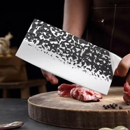 E048 ปังตอสับหมู มีดทำครัว มีดสแตนเลส มีดหั่นเนื้อ มีดสับกระดูก มีดคมๆ 32cm