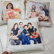 CUSTOMISED SEQUIN CUSHION WITH PILLOW