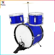 RU3 Kids Drum Set With Three Drums And One Cymbal Junior Drum Set-Perfect For Kids Drummers And Beginners