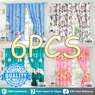HTC 6PCS 85*190cm Curtains For Windows  Curtains Sale Free Shipping Elegant Curtain Green Curtain Ku