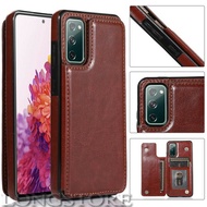 Luxury Leather Wallet Case Samsung A72 A52 2021