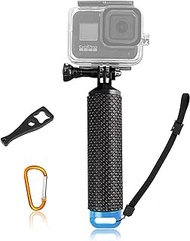 YonGoo Waterproof Floating Hand Grip Compatible with Gopro Hero 9 8 7 6 5 Max Session 4 3+, Handle Mount Accessories for Fusion, DJI Osmo Action Cameras, Blue