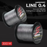 TaffSPORT Extreme Braid Fishing Line 0.4 300M - FM-PEL - Gray