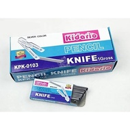 KIDARIO Metal Folding Cutter Pencil Knife (12'S/BOX) | Pisau Lipat Besi | Mini Cutter