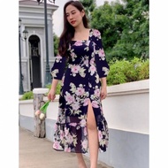 Women's beach dress, women's beach dress, slit on dress