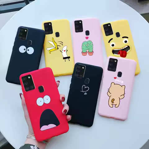 For Samsung Galaxy A21S Case Silicone Soft TPU Fundas Bumper for Samsung A21S Case A217F A 21S A21 S