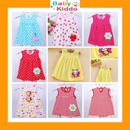 0-24M Newborns Baby Girl Cotton Flower Dresses Baby Dress Summer Dress Skirt Anak Budak Perempuan Mu