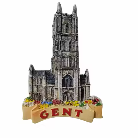 Ghent Belgium 3D Fridge Magnet Souvenir Gift,Resin Handmade Gent Refrigerator Magnet Home Decoration