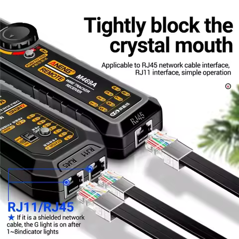 ANENG M469A M469A Network Cable Finder RJ45 RJ11 LAN Cable Finder Tester Anti-Interference Testing I