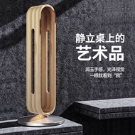 New Headphone Stand Aluminum Alloy Stand Headphone Stand Headphone Desktop Hanger Thickened Wooden