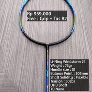 Badminton Racket/Badminton Racket LINING WINDSTROM 76 FREE 100% ORIGINAL Accessories