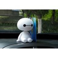 Baymax Bobble Head Ornament Car Accessories Car Display Baymax Doll Shaking Spring Dashboard Dashboa
