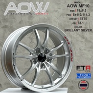 AOW MF10 | 18x8.5JJ 5x112/114.3 ET 35 | 18x9.5JJ 5x120 ET 40 | BRILLANT SILVER
