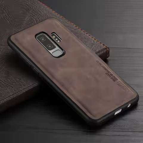 Leather case for Samsung Galaxy S8 S9 Plus Case TPU bumper Case for Samsung Galaxy S8 S9 Plus Note 9