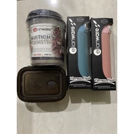 Elianware Thermos Flask 400ml/ Lunchbox 450ml/ Glass Container 350ml