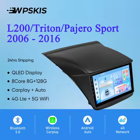 Android14 8G 128G For Mitsubishi Pajero Sport L200 Triton 2006 - 2016 Car Radio Stereo Audio Video M