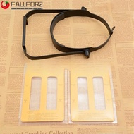AFALLFOR Headband Magnifier, Black Interchangeable Lenses Elderly Person Handsfree Magnifier, Simple