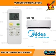 Midea / Topaire Replacement For Midea Topaire Air Cond Aircond Air Conditioner Remote Control [RG-52]