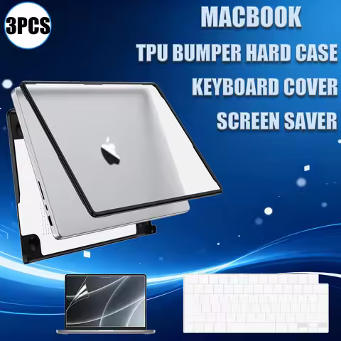 TPU Bumper Case Compatible With MacBook Pro 14 16 inch Case M4 M3 M2 M1 Pro/Max, Anti-Cracking Case 
