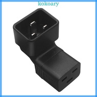 KOK IEC320 C20 to IEC320-C19 Conversion Plug C20 Male 3Pins to IEC320-C19 Adapter