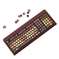 ASA Chiều cao bánh pudding Keycap phim hoạt hình poker Keycaps cho 116 bàn phím chính mịn màng và th