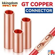 KKINGDOM 100Pcs GT Copper Terminal Connecting Tube, Hole Passing Cable Connector Kit Wire Terminal C