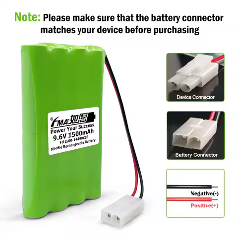 9.6V Ni-Cd 600-900mAh Ni-MH 1.2-2Ah Battery AA8SH for Night Runner R/C Off Road Monster Truck 60-418